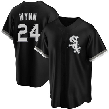 Black Early Wynn Men's Chicago White Sox Alternate Jersey - Replica Big Tall