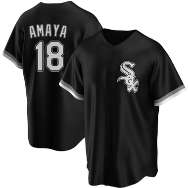 Black Jacob Amaya Men's Chicago White Sox Alternate Jersey - Replica Big Tall