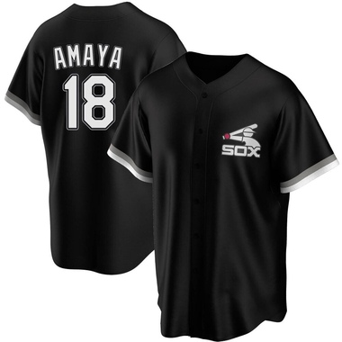 Black Jacob Amaya Men's Chicago White Sox Spring Training Jersey - Replica Big Tall