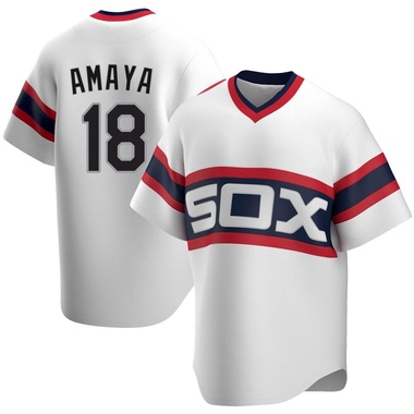 White Jacob Amaya Men's Chicago White Sox Cooperstown Collection Jersey - Replica Big Tall