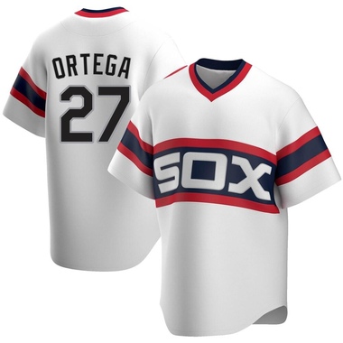 White Rafael Ortega Men's Chicago White Sox Cooperstown Collection Jersey - Replica Big Tall